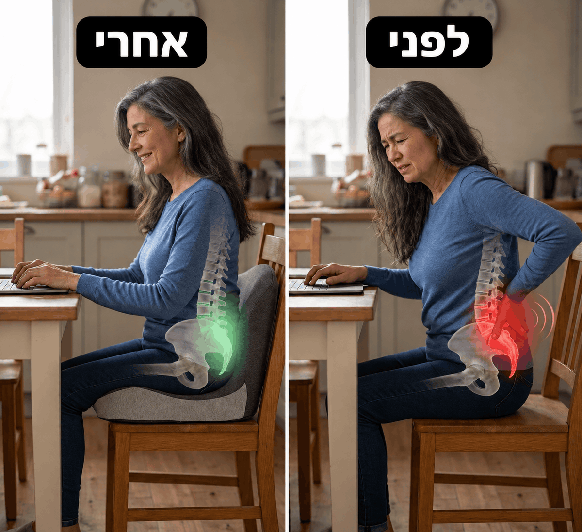 כרית ההקלה בישיבה של דילן